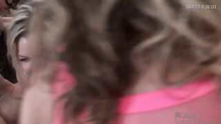 four freaky cunt with mouth blowing off and fucking at amateur swinger group sex