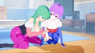 [Darkstalkers]Morrigan and Lilith(3d Hentai)