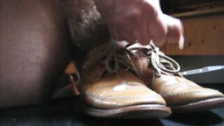 DressDress Leather Shoes wank and creampie, compilation