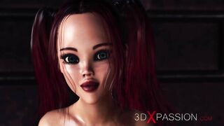 Horny Red-haired Women Gets Boned Hard by Black Man in the Basement