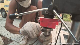DIY Floating Table 2 - Drill Holes 4k HD Hothandyman NipSlip best