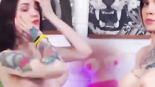 Naughty Lesbians Pleasuring Each Other Pussy on Cam