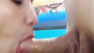 Colombian Temptress Likes Blowing Her Lucky Boyfri