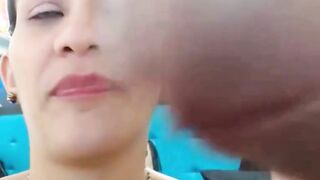 Colombian Temptress Likes Blowing Her Lucky Boyfri