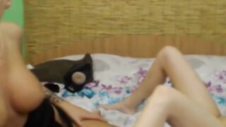 Blonde Beauties Used Toy To Fuck Each Other