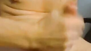 Uncut Twink Self-Sucks His Big Cock