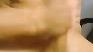 Uncut Twink Self-Sucks His Big Cock