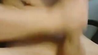 Uncut Twink Self-Sucks His Big Cock