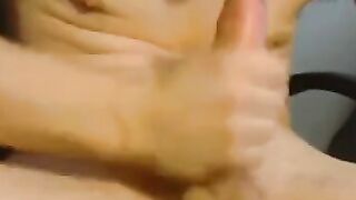 Uncut Twink Self-Sucks His Big Cock