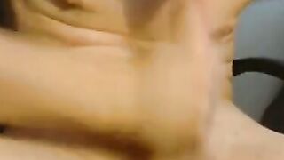 Uncut Twink Self-Sucks His Big Cock