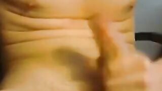 Uncut Twink Self-Sucks His Big Cock