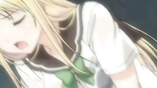Beautiful babe in tights gets cumshot