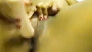 Big-Titted Black Girl Plays with Dildo on Webcam 2