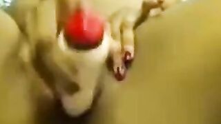 Big-Titted Black Girl Plays with Dildo on Webcam 2