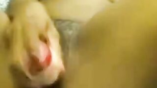 Big-Titted Black Girl Plays with Dildo on Webcam 2
