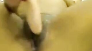 Big-Titted Black Girl Plays with Dildo on Webcam 2