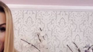 Gorgeous Blonde Fingers Her Sweet Pink Cunt