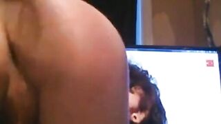 Sissy CD Spanks and Fucks Smooth Pussy