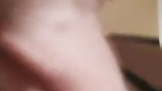 Sissy CD Spanks and Fucks Smooth Pussy