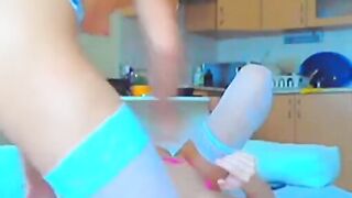Blonde and Brunette Lesbian Amateur Webcam Show