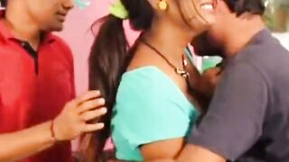 Indian Sonya And Priya Hot Girls With Three Boys Gang Bang Sex