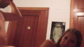 Big-Tit Blonde Russian Loves Rough Sex
