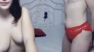 Two Lesbian Teen On Cam Going Wild