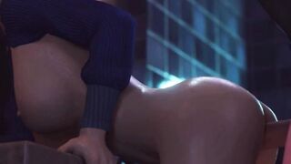 Tifa Night Club Sex [4k] HQ 3D Parody 2