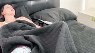 I caught up my freaky step sister masturbating and i decided to