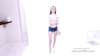 Petite Teenie wants model job and gets fuck! at Audition