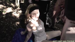 GODDESS WIFE NICOLE PISSED ON BY PLENTY OF MEN