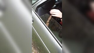 Naked into the back Seat of a Car - VikkiSexy