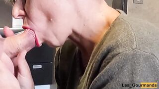 Oral Sex Swallow with lipstick