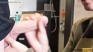Oral Sex Swallow with lipstick