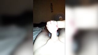 Native BBW Neighbor Blaze giving me a hand job before I