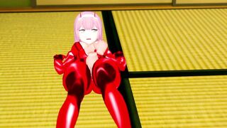 {darling into the Franxx} zero two Gets Pounded! like a Mindless Bimbo