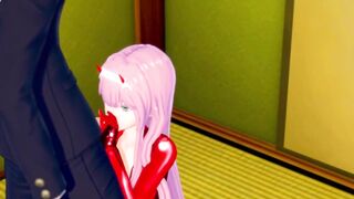 {darling into the Franxx} zero two Gets Pounded! like a Mindless Bimbo