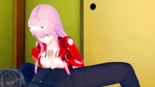 {darling into the Franxx} zero two Gets Pounded! like a Mindless Bimbo
