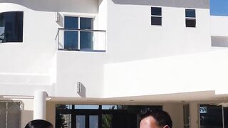 Johnny Gets a Pleasant Surprise Finding His Wife's Friend Skinny Dipping In His Pool