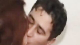 Russian Amateur with Big Natural Tits Gangbang