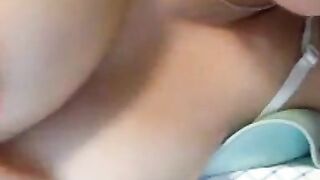 Busty Babe Loves Cum on Webcam