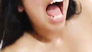 Asian Amateur Squirts on Webcam with Dildo