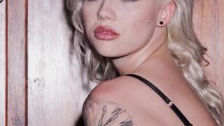 German teen introduces her sexy tattoos