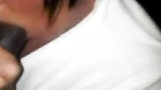 Amateur Interracial Blowjob: She Sucks Like a Pro