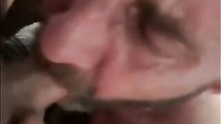 Daddy's Blowjob Practice with Amateur Bear Couple 2