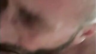 Daddy's Blowjob Practice with Amateur Bear Couple 2