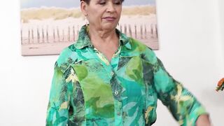 MILF Intimate Handjob And Masturbation Session - OLDNANNY