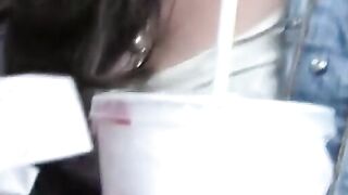 Deutsches Amateur-Paar bekommt Blowjob und Gesichtsbehandlung im öffentlich