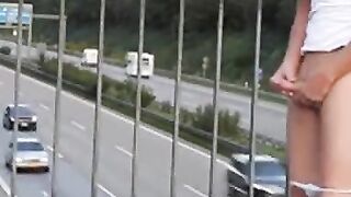 Outdoor Handjob for a Big-Cocked Hunk