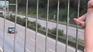 Outdoor Handjob for a Big-Cocked Hunk